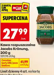 Biedronka Kawa rozpuszczalna Jacobs Krönung oferta