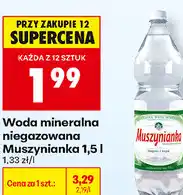 Biedronka Woda mineralna niegazowana Muszynianka oferta