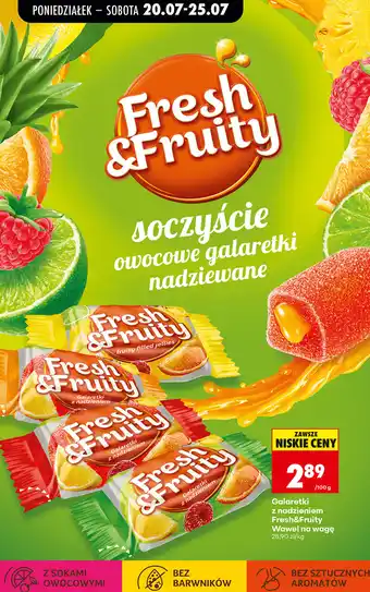 Biedronka Galaretki z nadzieniem Fresh&Fruity Wawel na wagę oferta