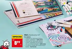 Biedronka Blok artystyczny A4 LOOZZ Art 10 kartek oferta