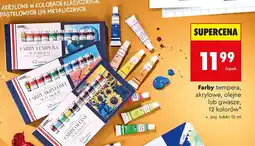 Biedronka Farby olejne Loozz 12 kolorów oferta