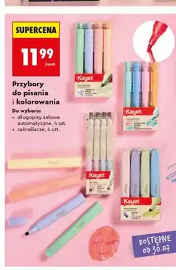 Biedronka Długopisy żelowe automatyczne Kayet oferta