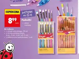 Biedronka Pędzelki z włosia naturalnego Kayet oferta
