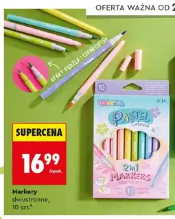 Biedronka Markery dwustronne Colorino Pastel Colours oferta