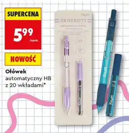 Biedronka Ołówek automatyczny HB Kayet z 20 wkładami oferta