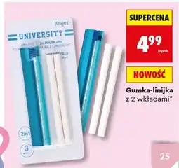 Biedronka Gumka-linijka Kayet z 2 wkładami oferta