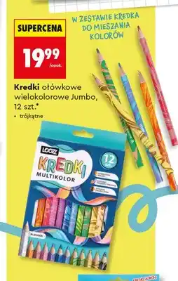 Biedronka Kredki ołówkowe wielokolorowe Jumbo LOOZZ oferta