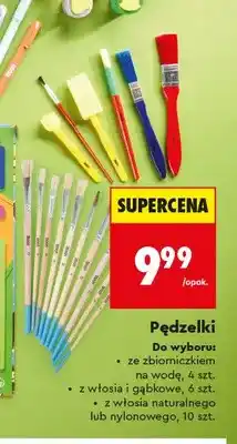 Biedronka Pędzelki ze zbiorniczkiem na wodę LOOZZ 4 szt oferta