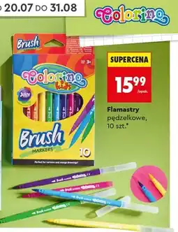 Biedronka Flamastry pędzelkowe Colorino Kids Brush oferta