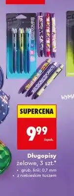 Biedronka Długopisy żelowe CoolPack 3-pak oferta