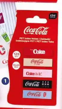 Biedronka Zakładki indeksujące Coca-Cola Interdruk oferta