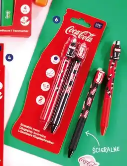 Biedronka Długopisy automatyczne wymazywalne Coca-Cola Interdruk oferta