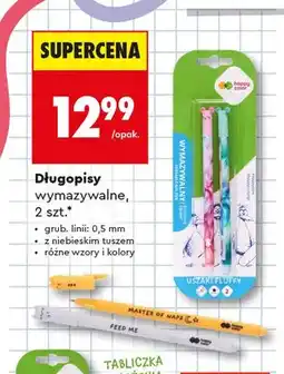 Biedronka Długopisy wymazywalne Happy Color oferta