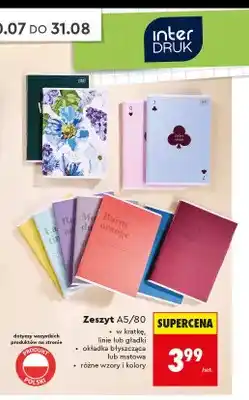 Biedronka Zeszyt A5/80 Interdruk oferta