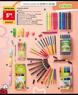 Biedronka Kredki ołówkowe dwustronne Cricco oferta