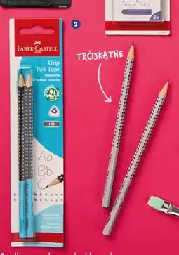 Biedronka Ołówek trójkątny Faber-Castell Grip Two Tone HB 2-pak oferta