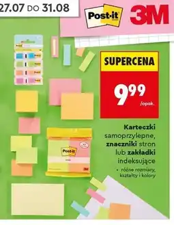 Biedronka Karteczki samoprzylepne Post-it oferta