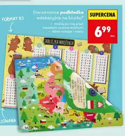Biedronka Dwustronna podkładka edukacyjna na biurko Henry oferta