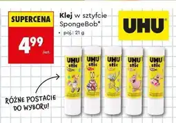 Biedronka Klej w sztyfcie UHU stic SpongeBob oferta