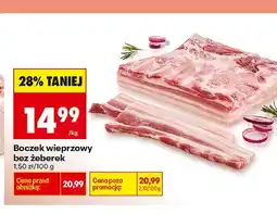 Biedronka Boczek wieprzowy bez żeberek oferta
