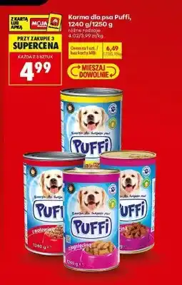 Biedronka Karma dla psa Puffi z wołowiną oferta