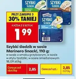 Biedronka Szybki śledzik w sosie śmietanowym Marinero Snack! oferta