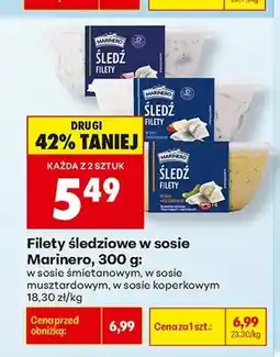 Biedronka Filety śledziowe w sosie koperkowym Marinero oferta