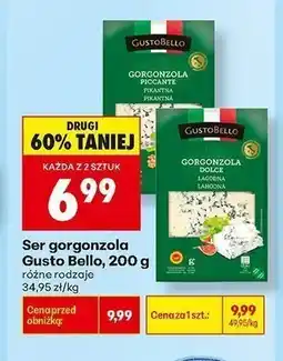Biedronka Ser pleśniowy Gorgonzola Dolce Gusto Bello oferta