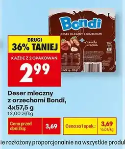 Biedronka Deser mleczny z orzechami Bondi 4-pak oferta