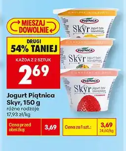 Biedronka Jogurt typu islandzkiego Skyr waniliowy Piątnica oferta