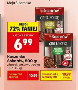 Biedronka Kaszanka z boczkiem Sokołów oferta