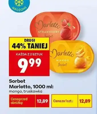 Biedronka Sorbet truskawkowy Marletto oferta
