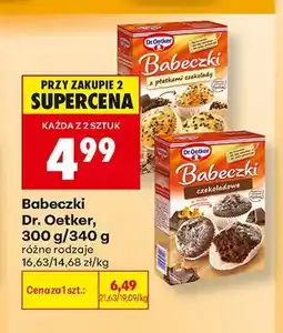 Biedronka Babeczki z płatkami czekolady Dr. Oetker oferta