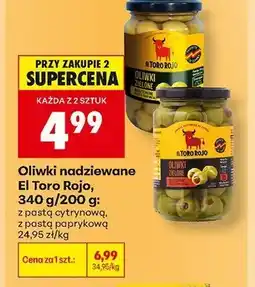 Biedronka Oliwki nadziewane z pastą cytrynową El Toro Rojo oferta