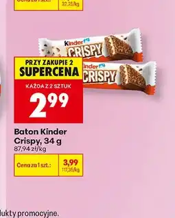 Biedronka Baton Kinder Bueno Crispy oferta