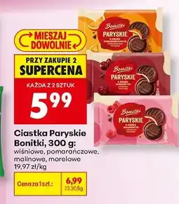 Biedronka Ciastka Paryskie Bonitki wiśniowe oferta