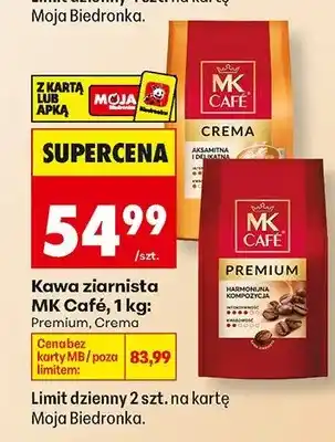 Biedronka Kawa ziarnista MK Café Premium oferta