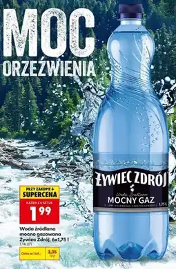 Biedronka Woda źródlana mocno gazowana Żywiec Zdrój oferta