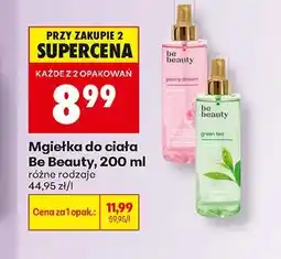 Biedronka Mgiełka do ciała Be Beauty Green Tea oferta