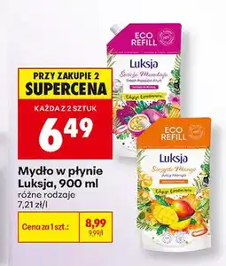Biedronka Mydło w płynie Luksja Świeża Marakuja oferta
