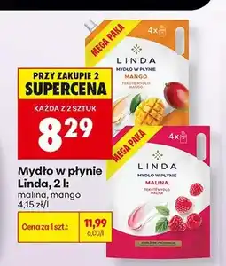 Biedronka Mydło w płynie Linda malina oferta