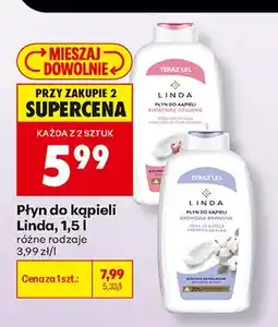 Biedronka Płyn do kąpieli Linda Kwiatowe Otulenie oferta