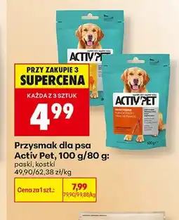 Biedronka Przysmak dla psa paski Activ Pet oferta