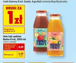 Biedronka Sok Bobo Frut jabłko morela oferta