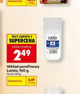 Biedronka Wkład parafinowy do zniczy Lumia oferta