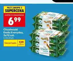 Biedronka Chusteczki nawilżane Dada Everyday 3-pak oferta