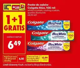 Biedronka Pasta do zębów Colgate Max Fresh Cooling Crystals oferta