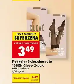 Biedronka Skarpetki damskie 15DEN Cleve 2-pak oferta