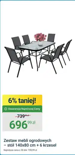 ERLI Zestaw mebli ogrodowych oferta