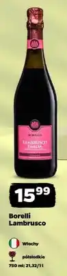 Netto Wino musujące Borelli Lambrusco półsłodkie włoskie oferta